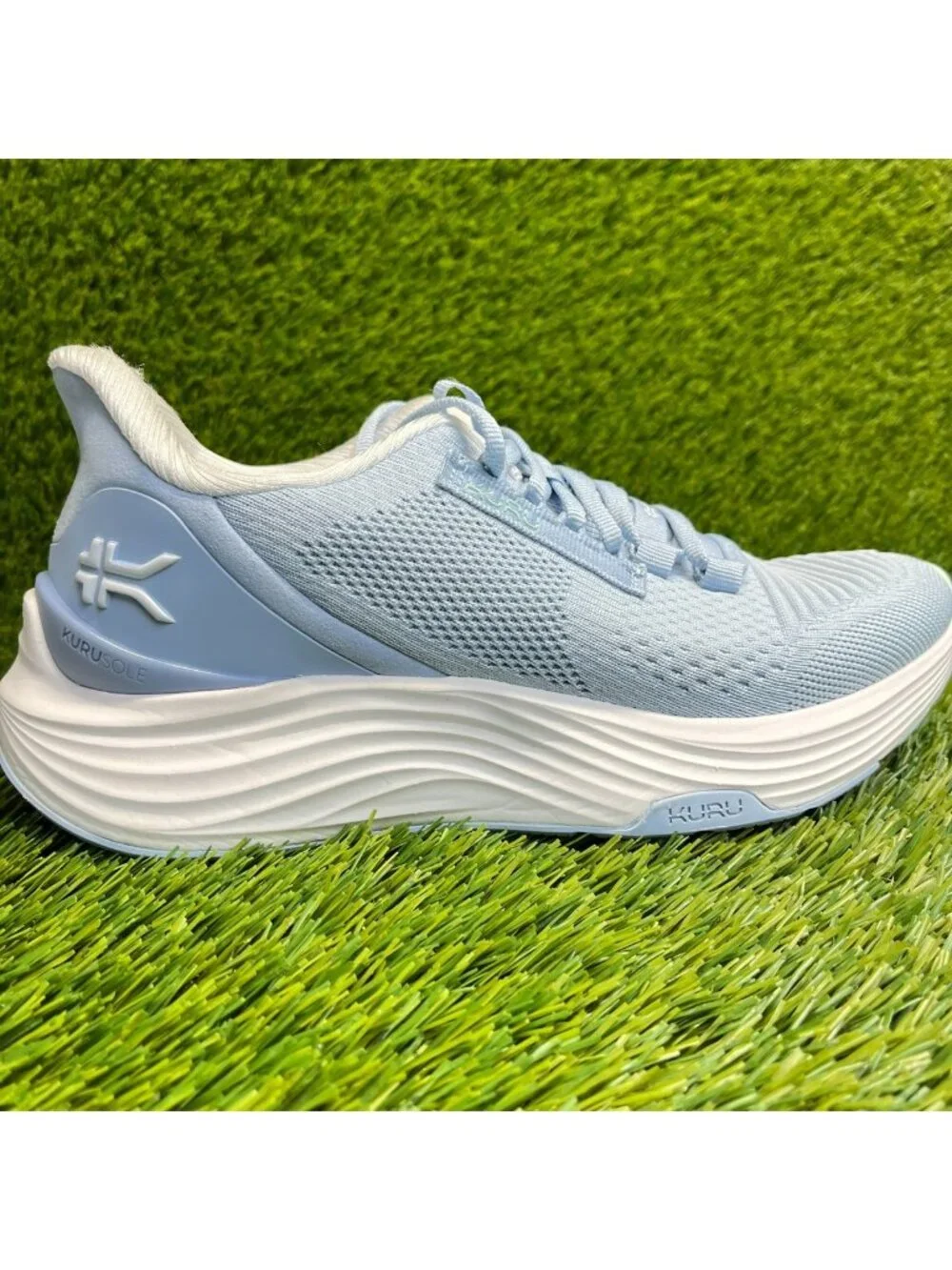 Kuru Atom 2 Womens Size 7 Blue White Athletic Running Walking Shoes Sneakers